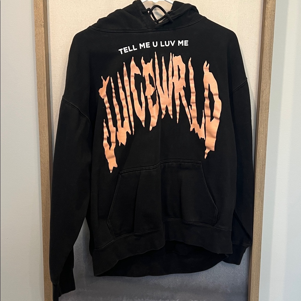 Juice Wrld black hoodie (tell me you love me) used